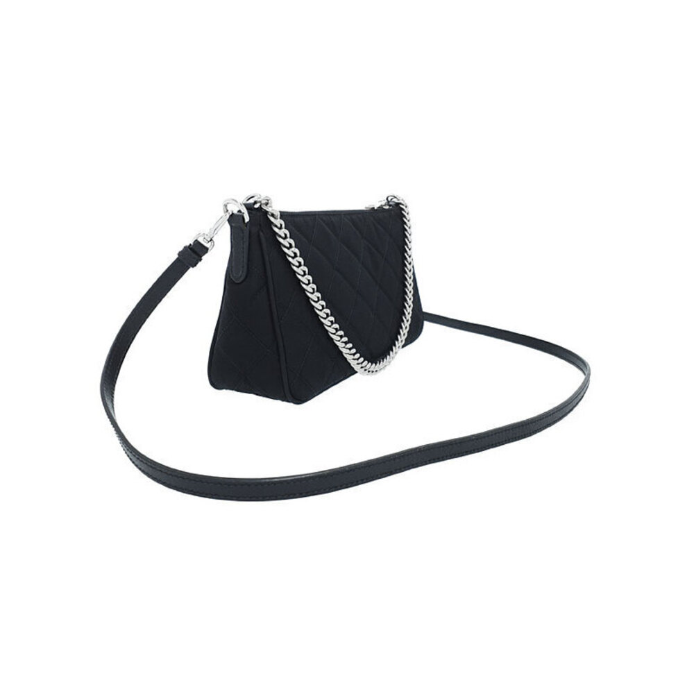 Prada Shoulder Tessuto Black Bag Quilted Impuntu Chain - Picture 1 of 9